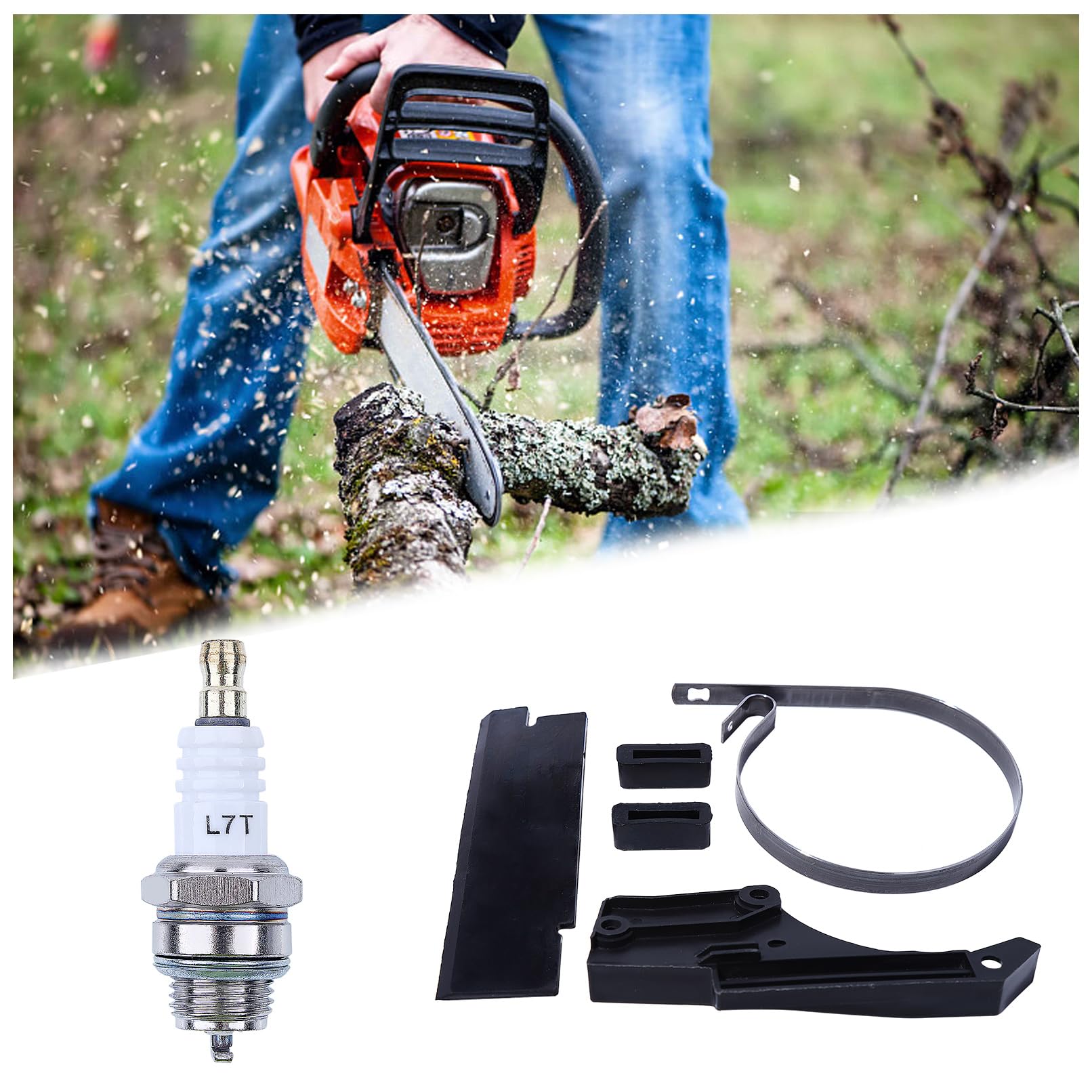 Cinturino Freno Adatto Per Motosega Cinese 4500 5200 Tarus, Silverline - Foto 8