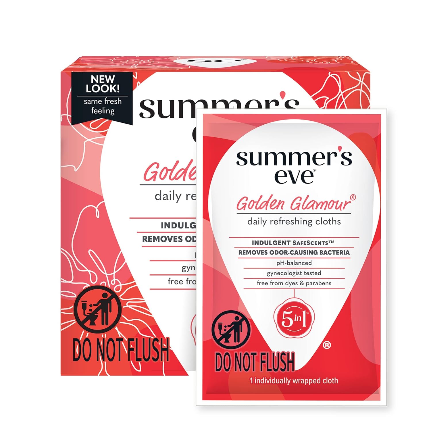 Summer’s Eve Golden Glamour Daily Refreshing Feminine Wipes, Removes Odor, pH balanced, 16 Count Summer’s Eve Golden Glamour Daily Refreshing Feminine Wipes, Removes Odor, pH balanced, 16 Count
