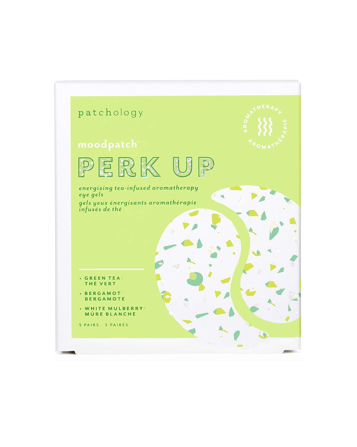 Patchology Perk Up Hydrating Eye Gels with Green Tea - Under Eye Patches For Dark Circles and Puffy Eyes Care, Treatment & Moisturizer - Eye Bags, Puffiness & Wrinkles Reducer (5 Pairs) : Everything Else