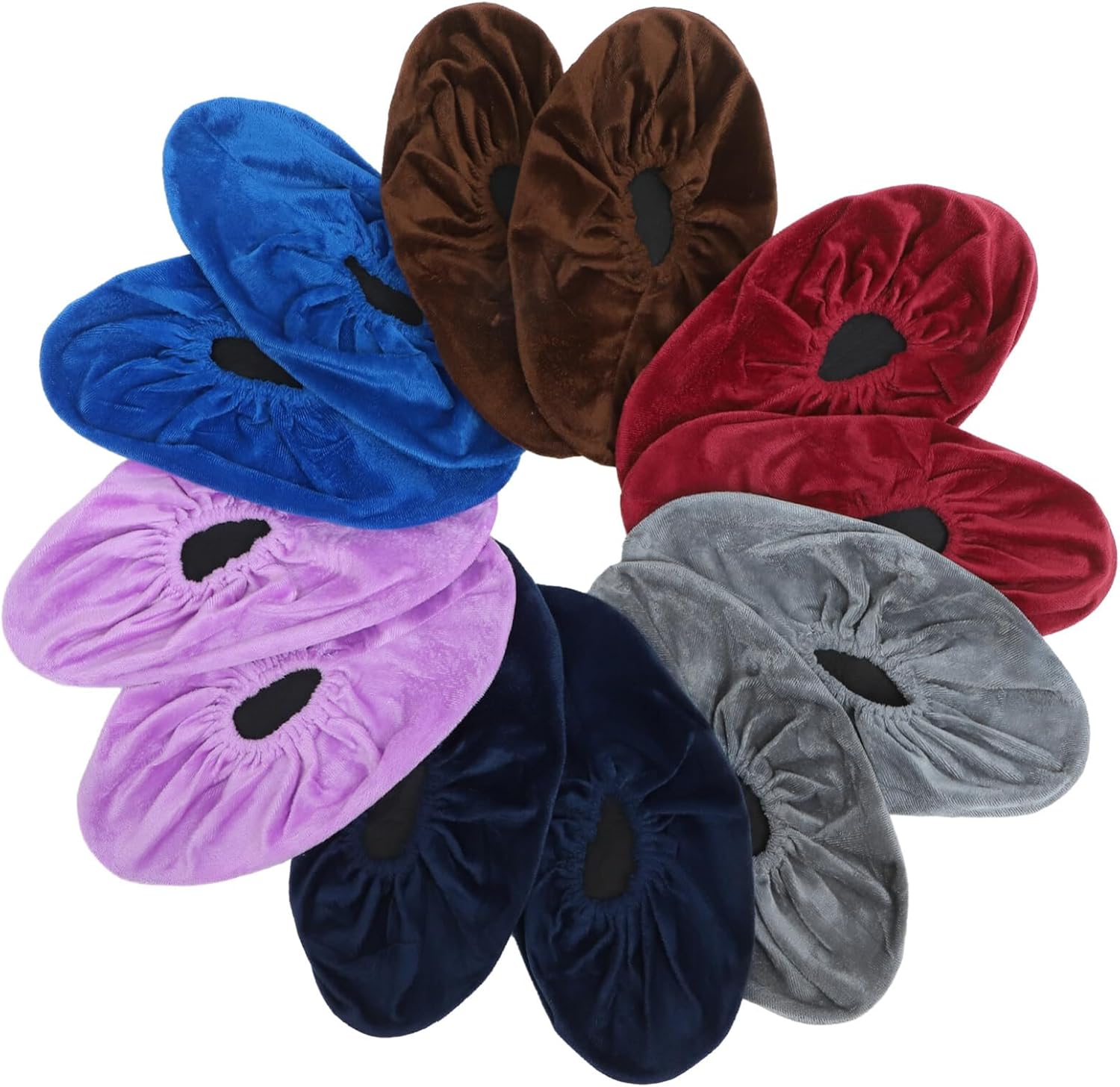 BESPORTBLE 6 Pairs Bowling Shoe Protector Covers Non Slip Reusable Shoe Covers