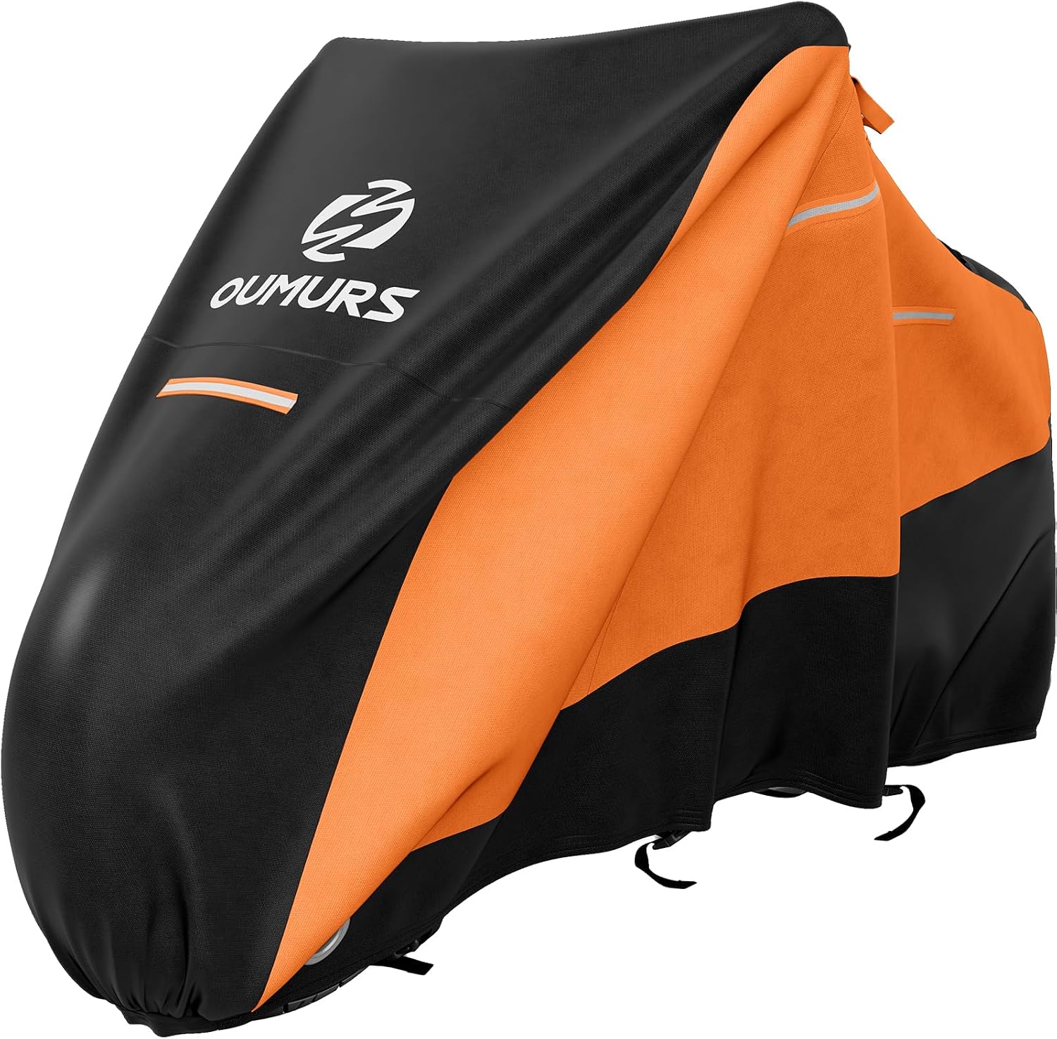 OUMURS Motorcycle Cover 86" 420D Oxford Fabric Motorcycle Cover Heavy Duty