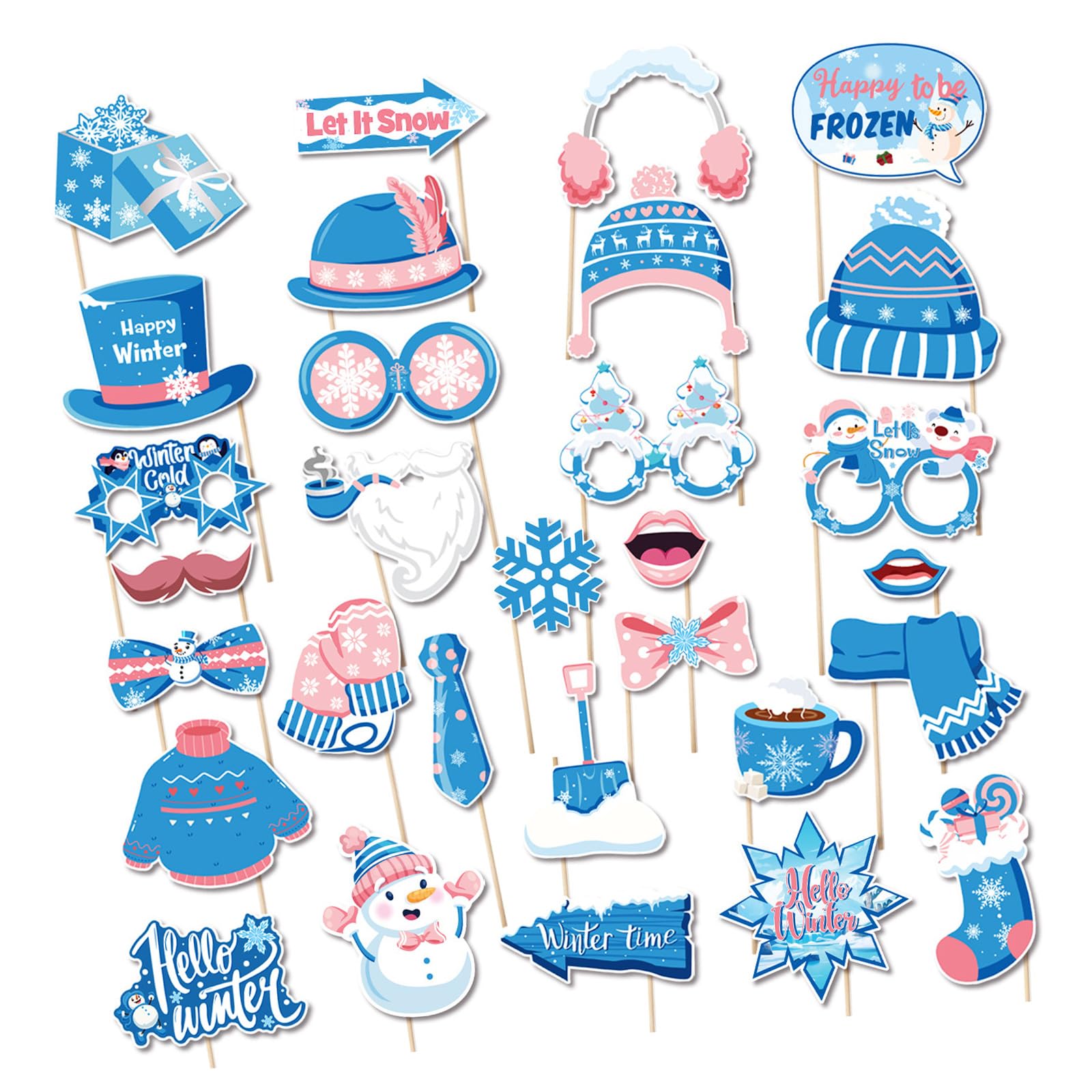 Msioytog Celebration Handheld Decorations Snowflake Christmas Tree Accessories Portable Paper Christmas Party Decorations Winter Snowflake Photo