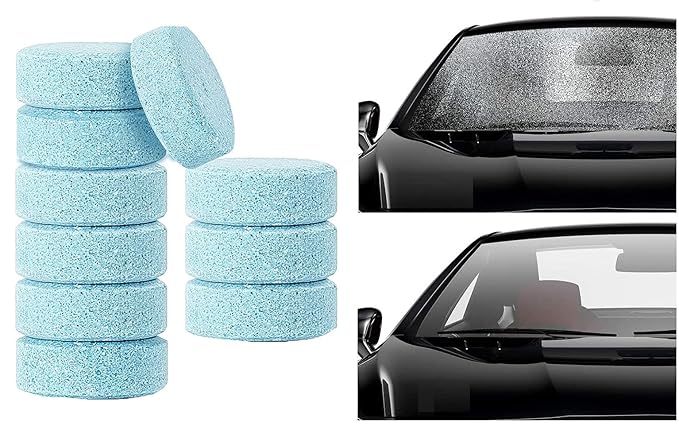 Cloudzy 10PC Car Wiper Detergent Effervescent Tablets Washer Auto Windshield Cleaner Glass Wash Cleaning Tablets