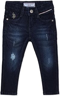 U.S. POLO ASSN. Baby Boys Regular Fit Mid Rise Jeans