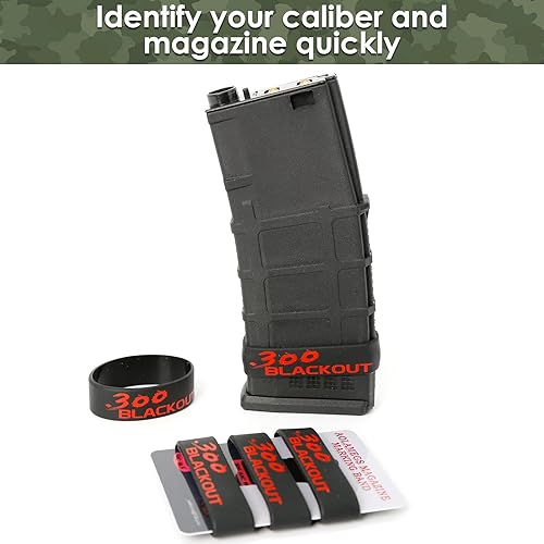 Miniatura 4 de Aolamegs Paquete de 510 bandas para revistas, 5.56 OTAN, 300 apagones, 300 Subsonic, .223 Remington, .308 Winchester, 7.62 x 39, bandas de silicona