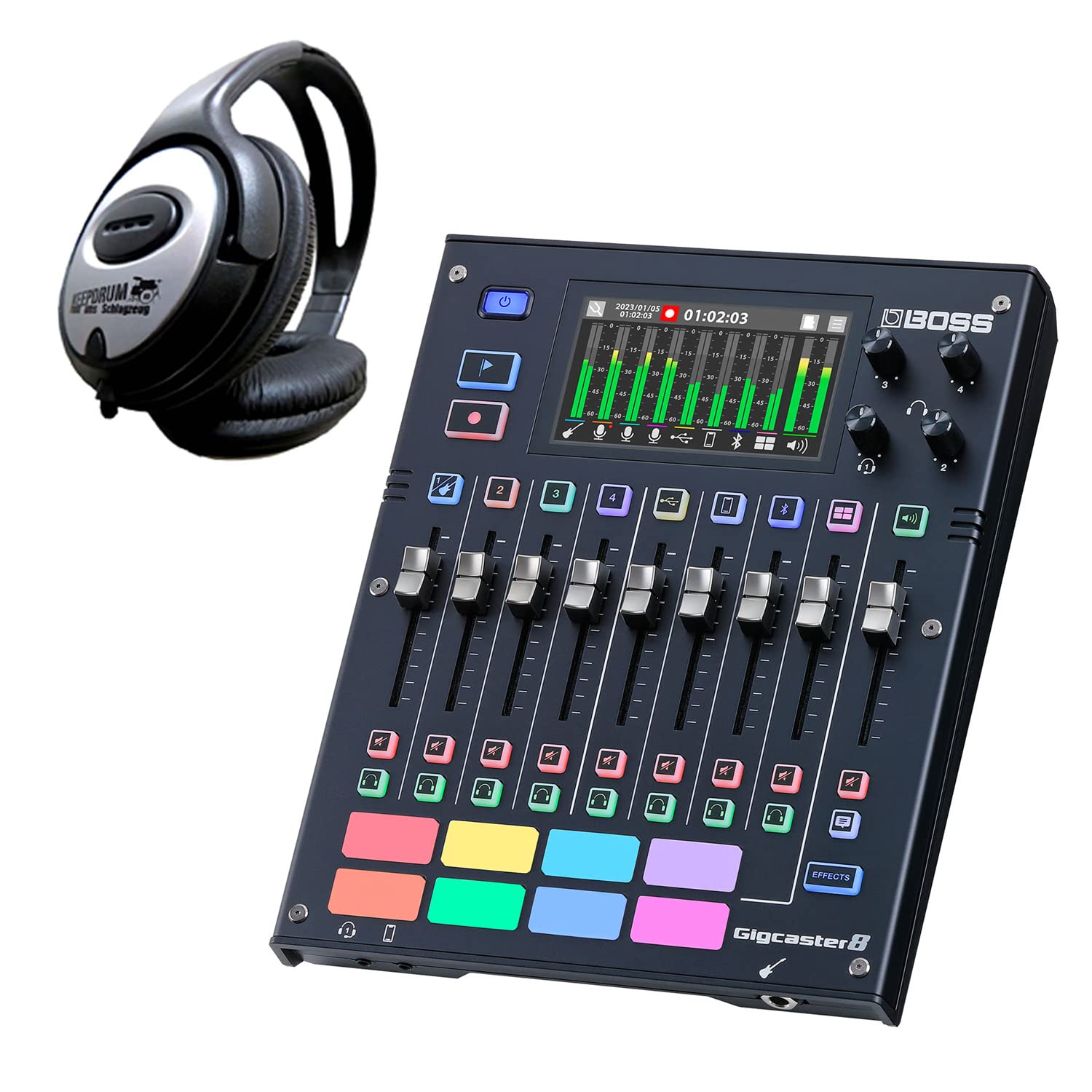Boss GCS-8 Gigcaster Audio Interface Streaming Mixer mikser