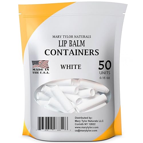Contenedores para bálsamo de labios Mary Tylor Naturals, 50, Blanco