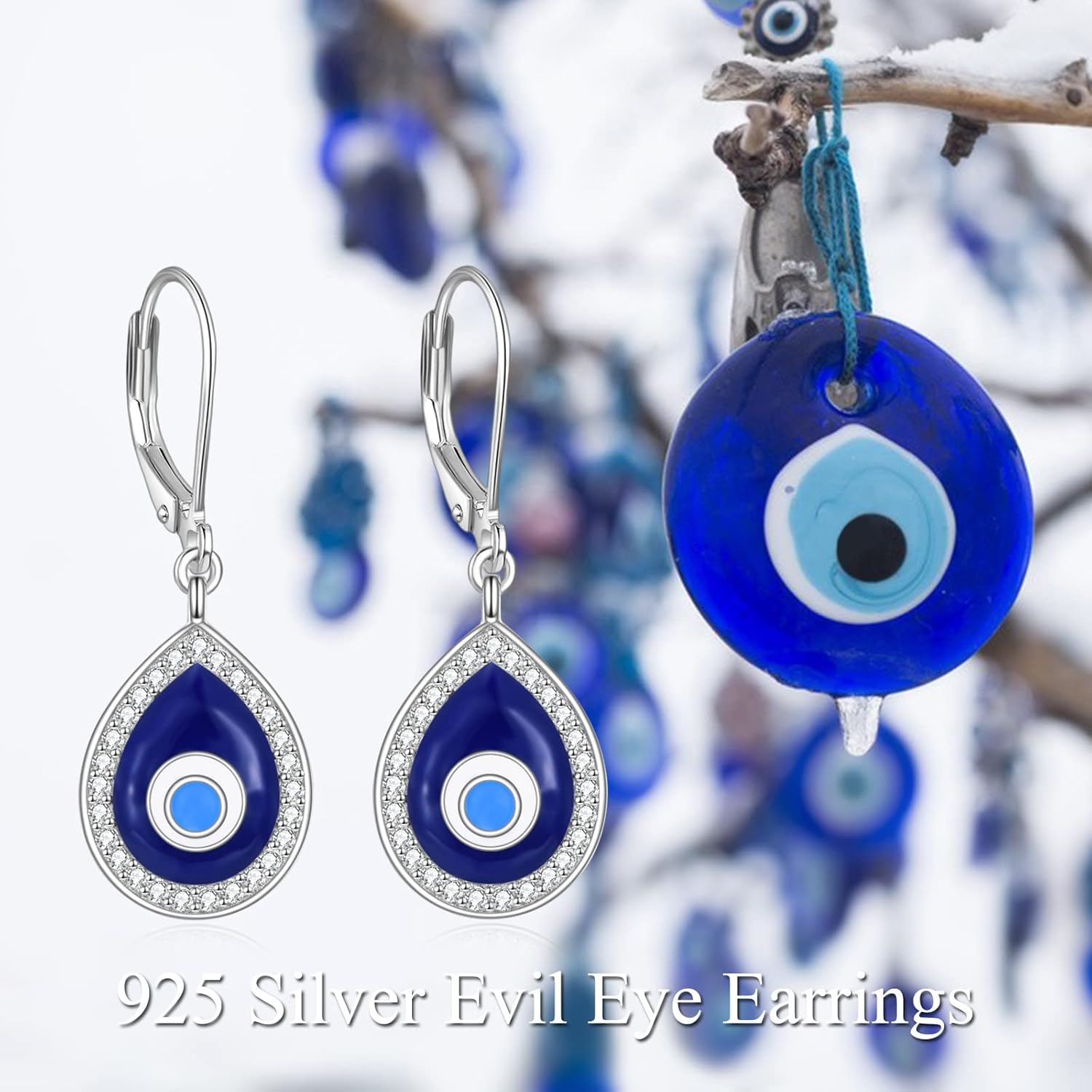 YAFEINI Earring Gifts Sterling Silver Artist Art/Artist/Hair Stylist/Book Lovers/Evil Eye/AA/Photographer/Snowflake/Airplane/Teardrop/Turquoise Earrings Jewelry Gifts for Women - Image 5