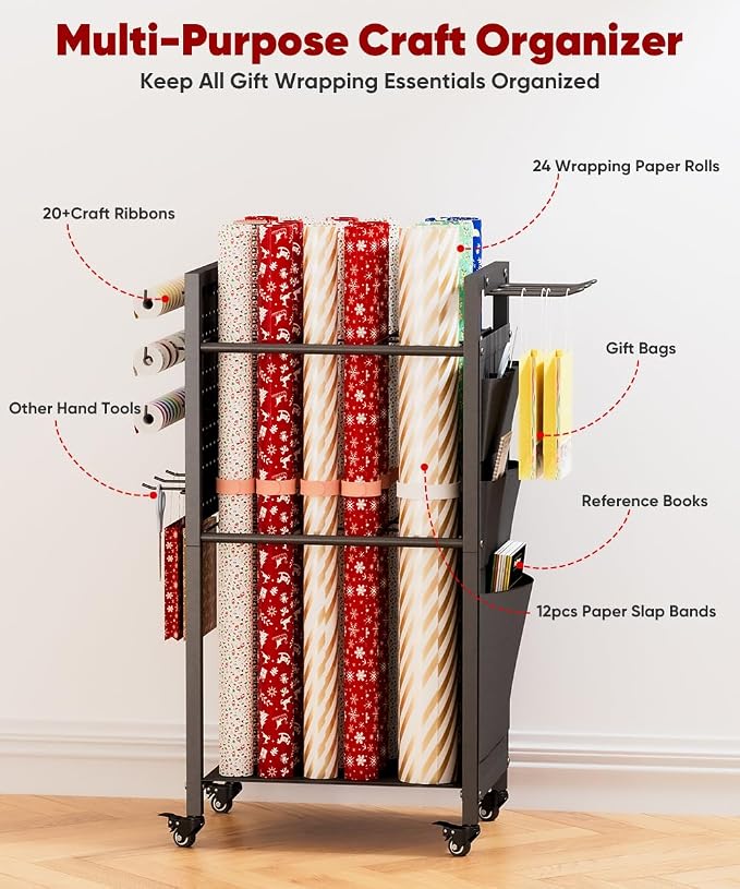 Wrapping Paper Organizer Storage