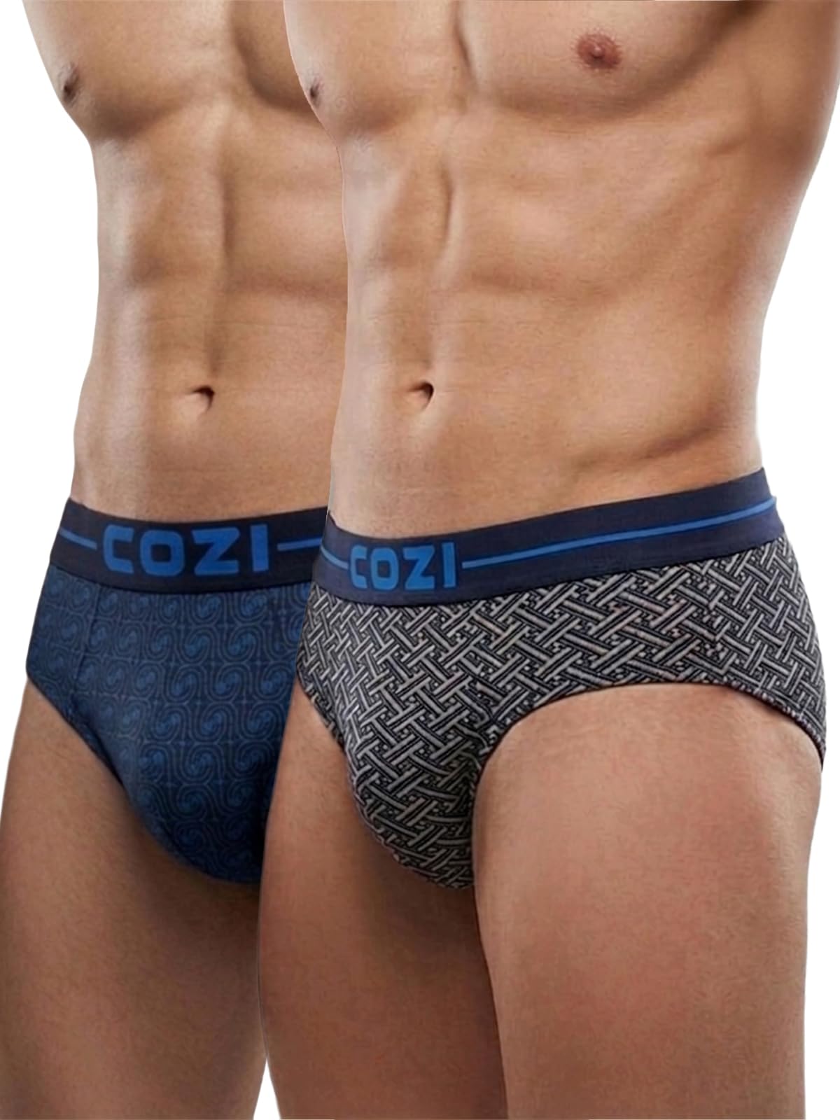 lux cozi Men's Micro Modal Outer Elestic Printed Brief | Printed Brief for Men | Micro Modal Innerwear for Men | Pack of 2-picture-13