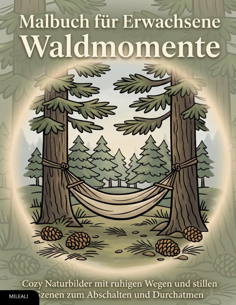 Malbuch für Erwachsene – Waldmomente: Cozy Naturbilder mit ruhigen Wegen und stillen Szenen – zum Abschalten und Durchatmen