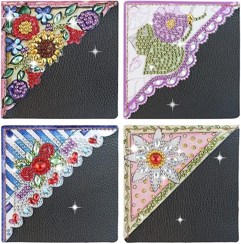 Miniatura 3 de 4 kits de decoración de esquina de diamantes para manualidades, kits de imágenes de diamantes para adultos, decoración de principiantes, kit de