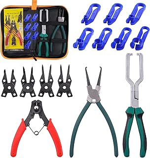 Swpeet 10-Piece Essential Fuel Line Tool Kit including Filter Caliper and Disconnect Tools
