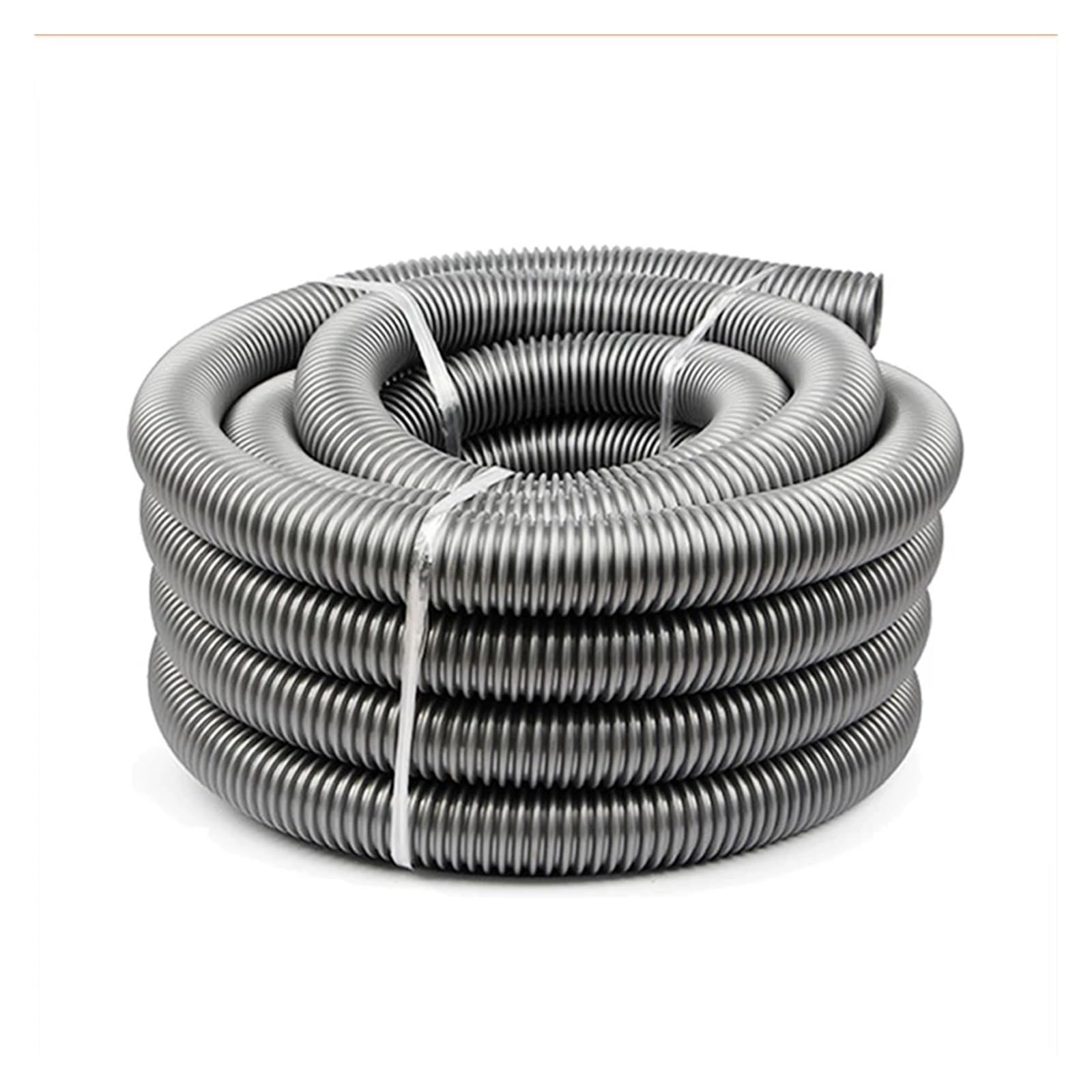LIUCH Wewnętrzny 45mm Zewnętrzny 53mm Gwint Wąż Odkurzający Trwały Elastyczny Części Zamienne Rura Odkurzająca Miech Słomki Miękka Rura(Black-5m(45mm))