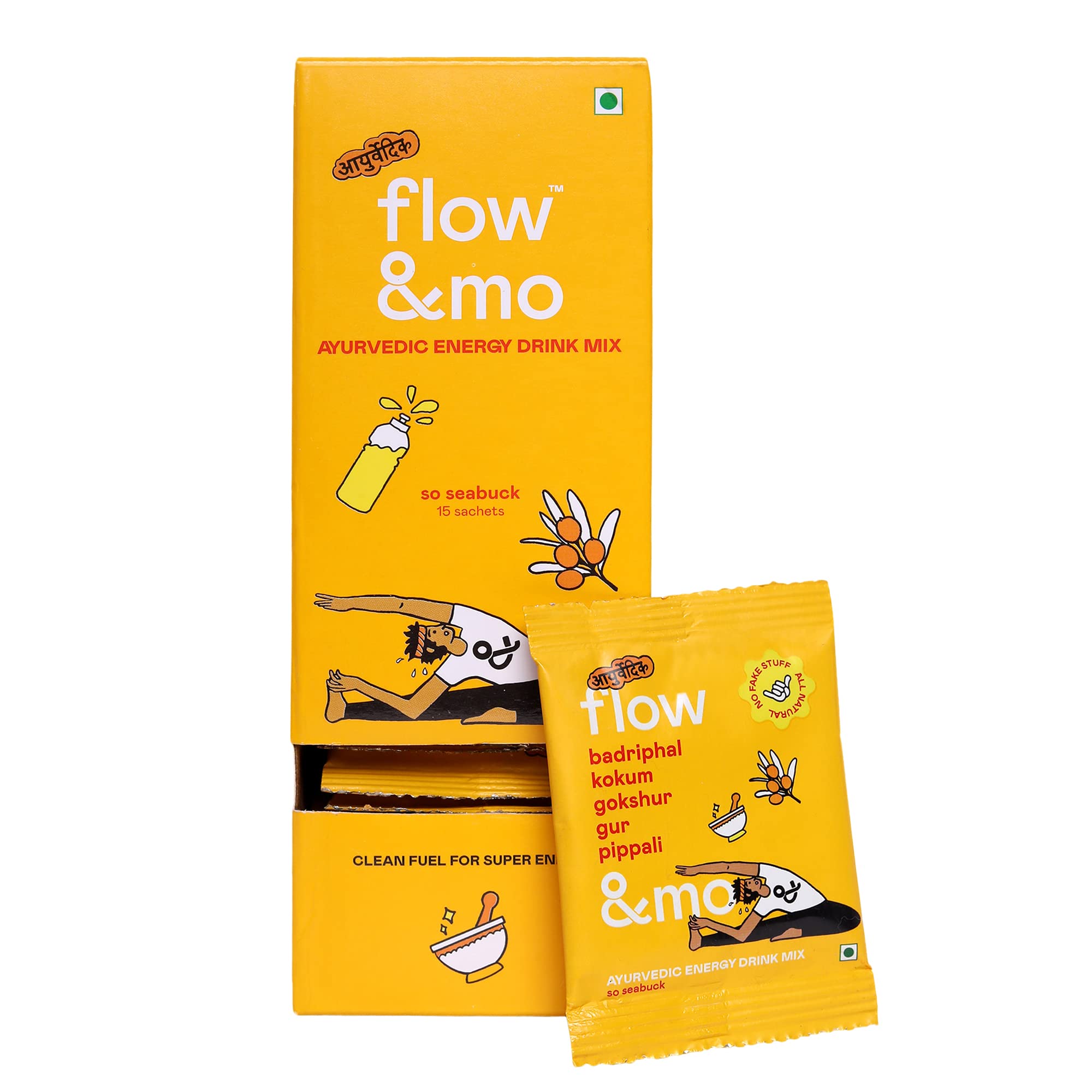 Flow Mo Flow And Mo Ayurvedic Energy Drink 10gm 15 Sachets Pre | Desertcart INDIA