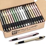 Black Pens Bulk, 60 Pack Gripped Slimster Ballpoint Pens | Black Ink 1.0mm Smooth Writing No Bleed No Skip, Click Pens with Soft Grip for Teacher Student Servers, School & Office Use