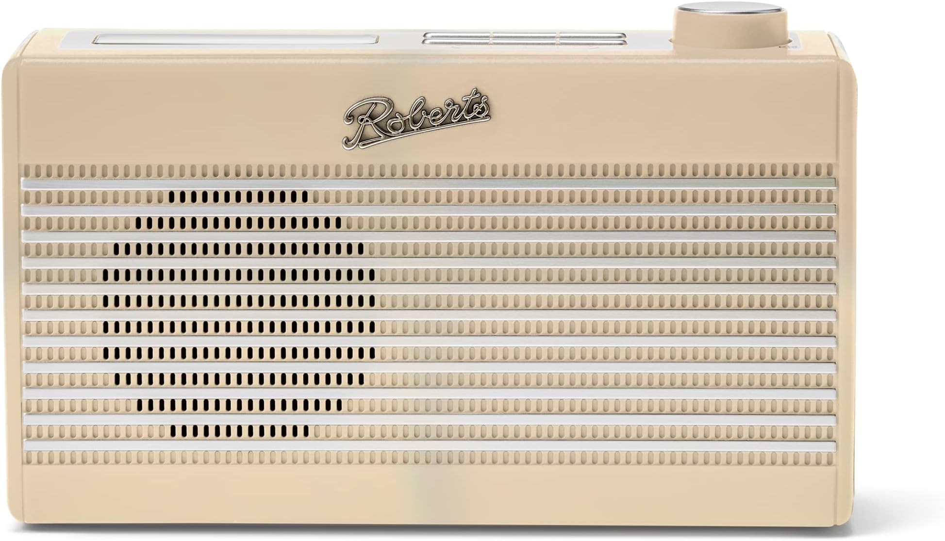 Roberts RadioRAMBLER MINI FM, DAB, DAB+ Digital with Bluetooth & Built-In Rechargeable Battery - Pastel Cream