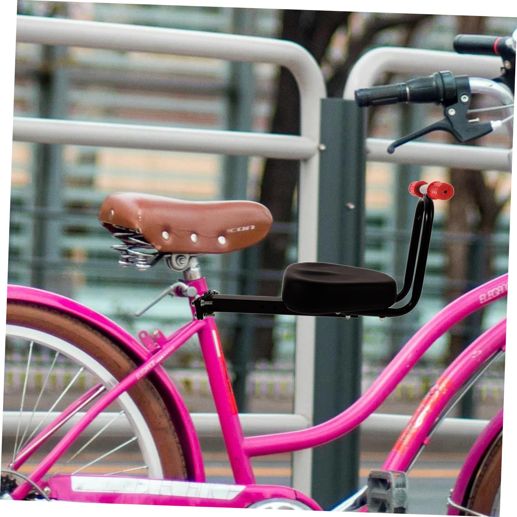 BESPORTBLE Asiento de Bicicleta para Niños Cómodo y Ajustable, Versátil para Bicicletas y Eléctricas, Diseño Ergonómico y Elegante para Paseos en Familia