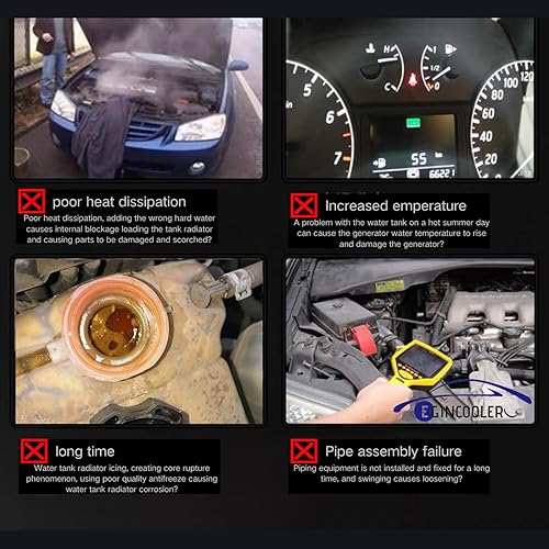 Miniatura 6 de EGINCOOLER Radiador de 3 núcleos para Chevy Silverado GMC Sierra Tahoe Yukon Chevy Silverado 2500  Suburban 1500 de 1999-2014 todo el radiador de