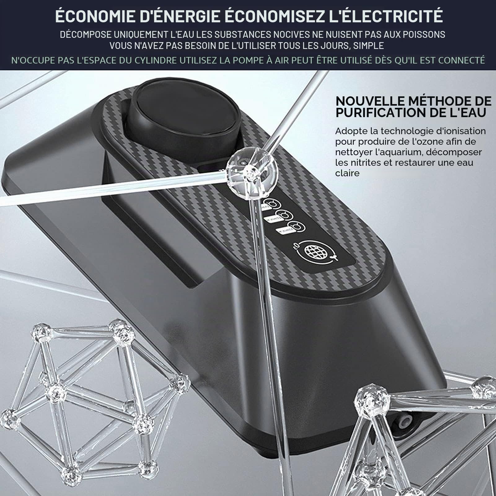 Purificateur D'eau D'aquarium, Décomposer les Substances Nocives, éliminer la Concentration élevée D' Actif, avec la Fonction de Désodoriser et de Purifier L'eau de