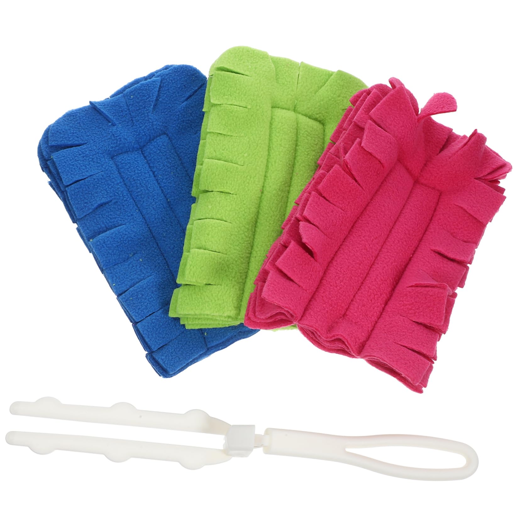 PartyKindom 5juegos Recambios De Plumero De Flanela Reutilizables para Limpieza De Ventiladores De Techo y Suelos Mango Lavables y Eficaces Polvo Colores