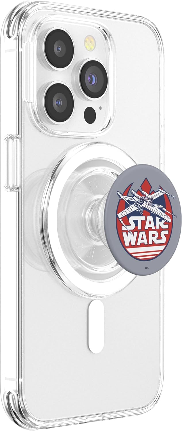 Star Wars X-Wing With Rebel Symbol PopSockets MagSafe PopGrip for iPhone