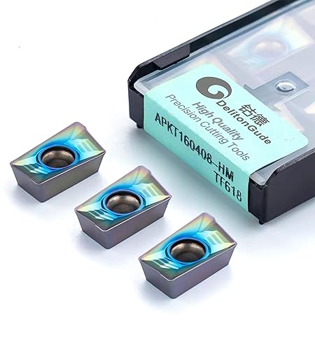 Miniatura 28 de 10 piezas APMT1604PEER-XM Torno indexable de carburo sólido fresado inserto de torneado para el acabado de acero y otros metales duros HRC60