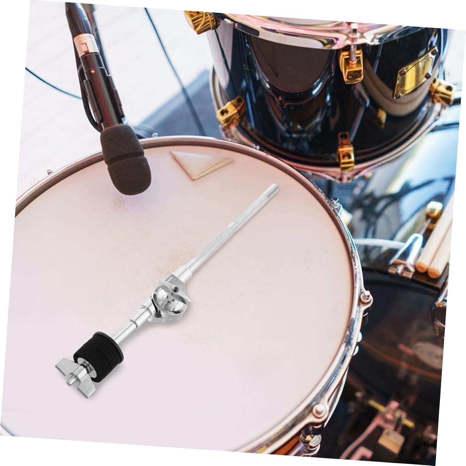 ERINGOGO Cymbal Stacker Arm Mount for Drum Stand Compact and Portable Cymbal Holder with Height and Angle Adjustments Support Accessory for Musicians