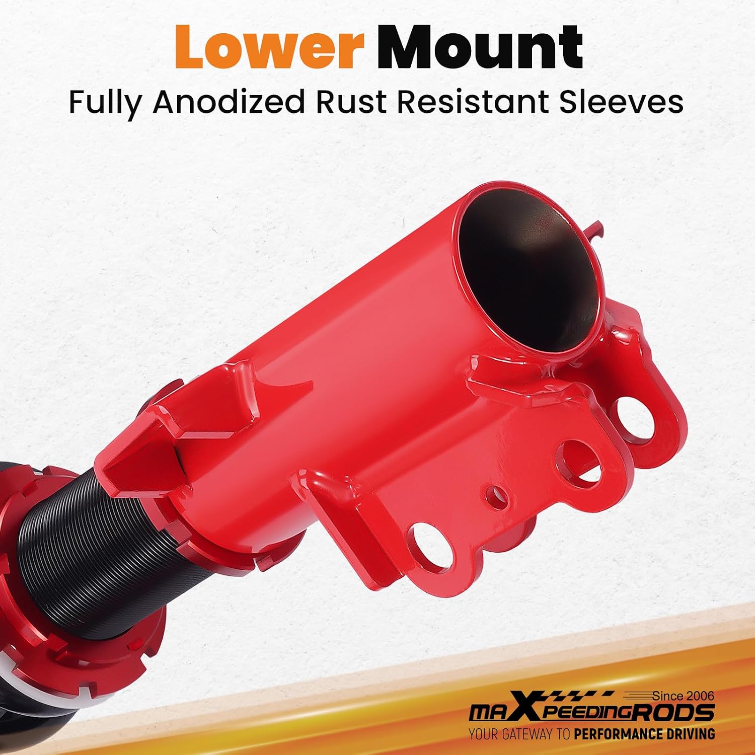 maXpeedingrods Coilovers for Chevrolet Sonic T300 2012-2020, Height Adjustable Coilovers Suspension Kit, Preset Damping Shock Absorber Struts, Lowering Kit Red