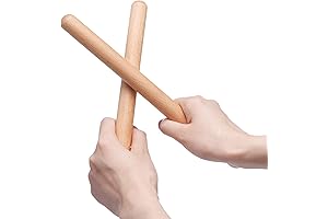 MIHEY 8 Inch Classical Wood Clave for Rhythmic Percussion