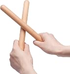 16 Pack Music Lummi Sticks for Kids, 8 Inch Rhythm Sticks with Carry Bag