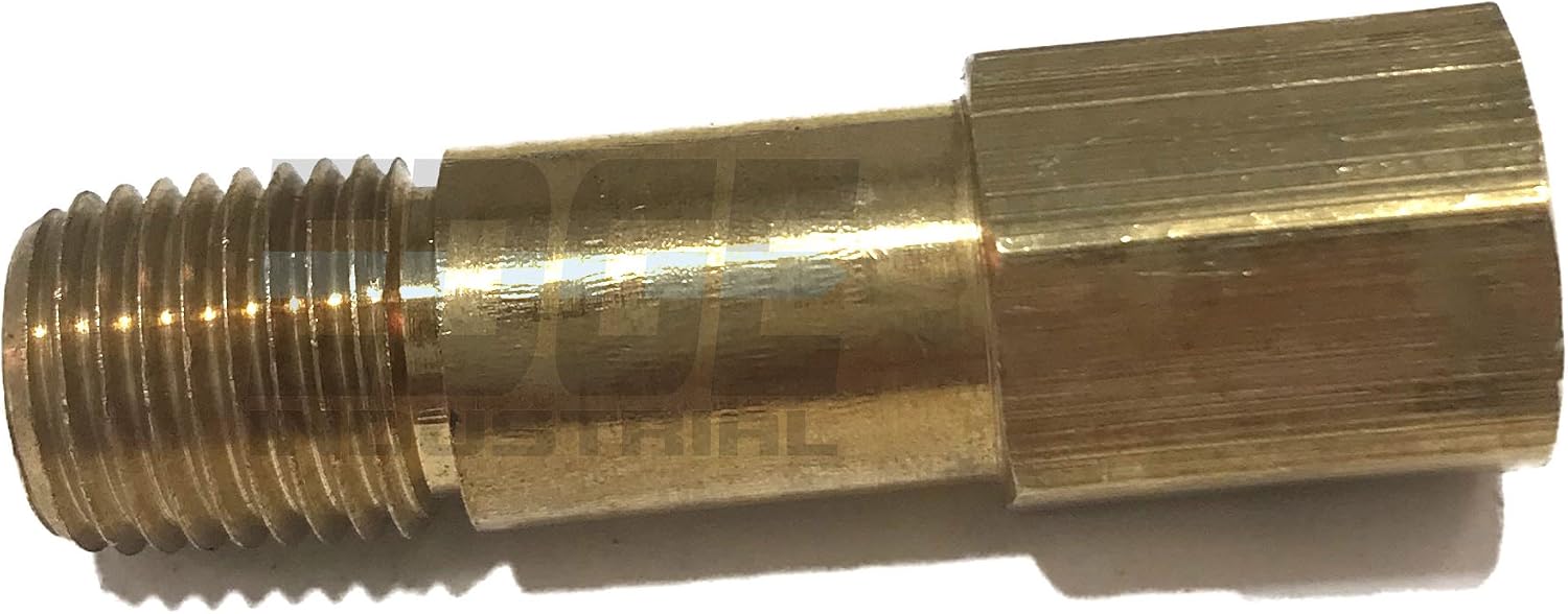 Brass 1/4" Long Extension Adapter, 2-1/16" Long, D.O.T. Approved (Qty 01)
