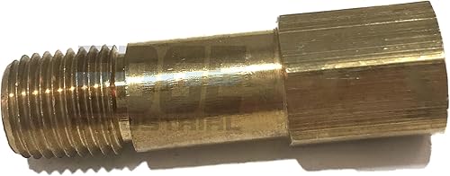 Latón 14" largo extensión adaptador, 2-116" largo, D.O.T. aprobado (cantidad 01)