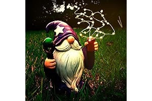 Sparkling Solar LED Firework Lawn Gnomes
