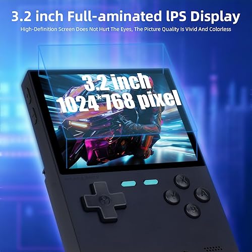 Miniatura 3 de Trimui Brick Retro Portátil de Mano Consola de Juegos WiFi Multijugador 159g Ligero Emulador Retro con Iluminación RGB USB-C Carga Rápida 3.2"