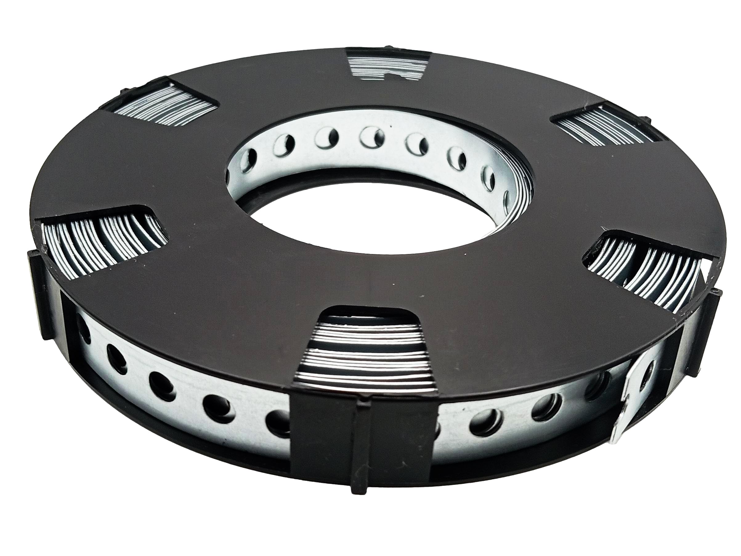 HAFD Perforated Metal Mounting Tape, Galvanised Steel Fixing Strap for Wood Pipe & Cable Installation
