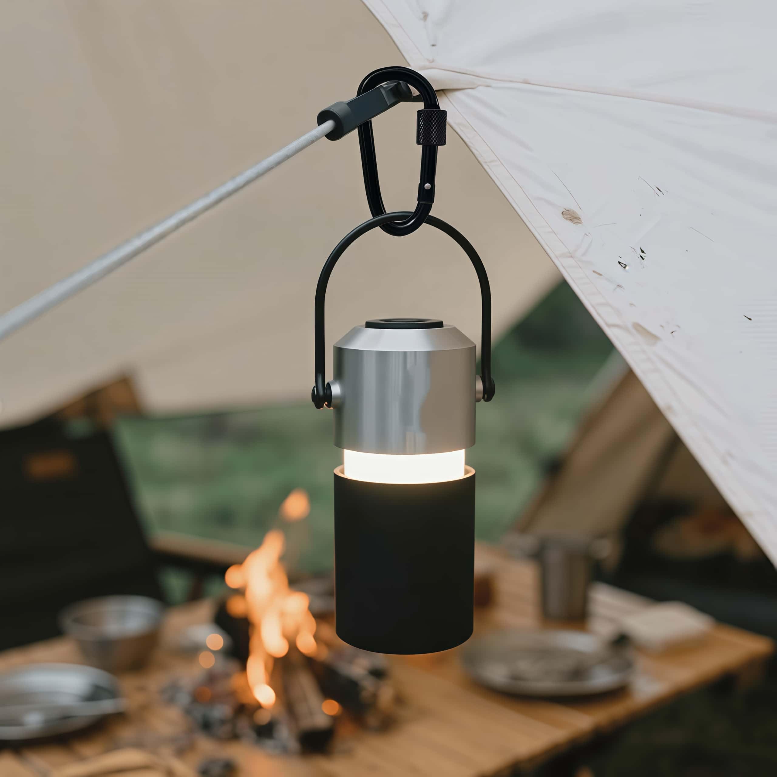 Porte-clés mousqueton avec anneau en D – Parfait pour le camping, la pêche, la randonnée et les aventures en plein air