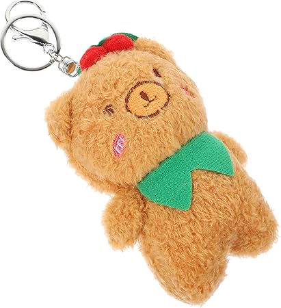 Amazon Co Jp Toyvian ぬいぐるみ キーホルダー キーリング かわいい キーチェーン おしゃれ 携帯用 バッグ 車 鍵 アクセサリー 誕生日プレゼント ブラウンチェリーベア おもちゃ