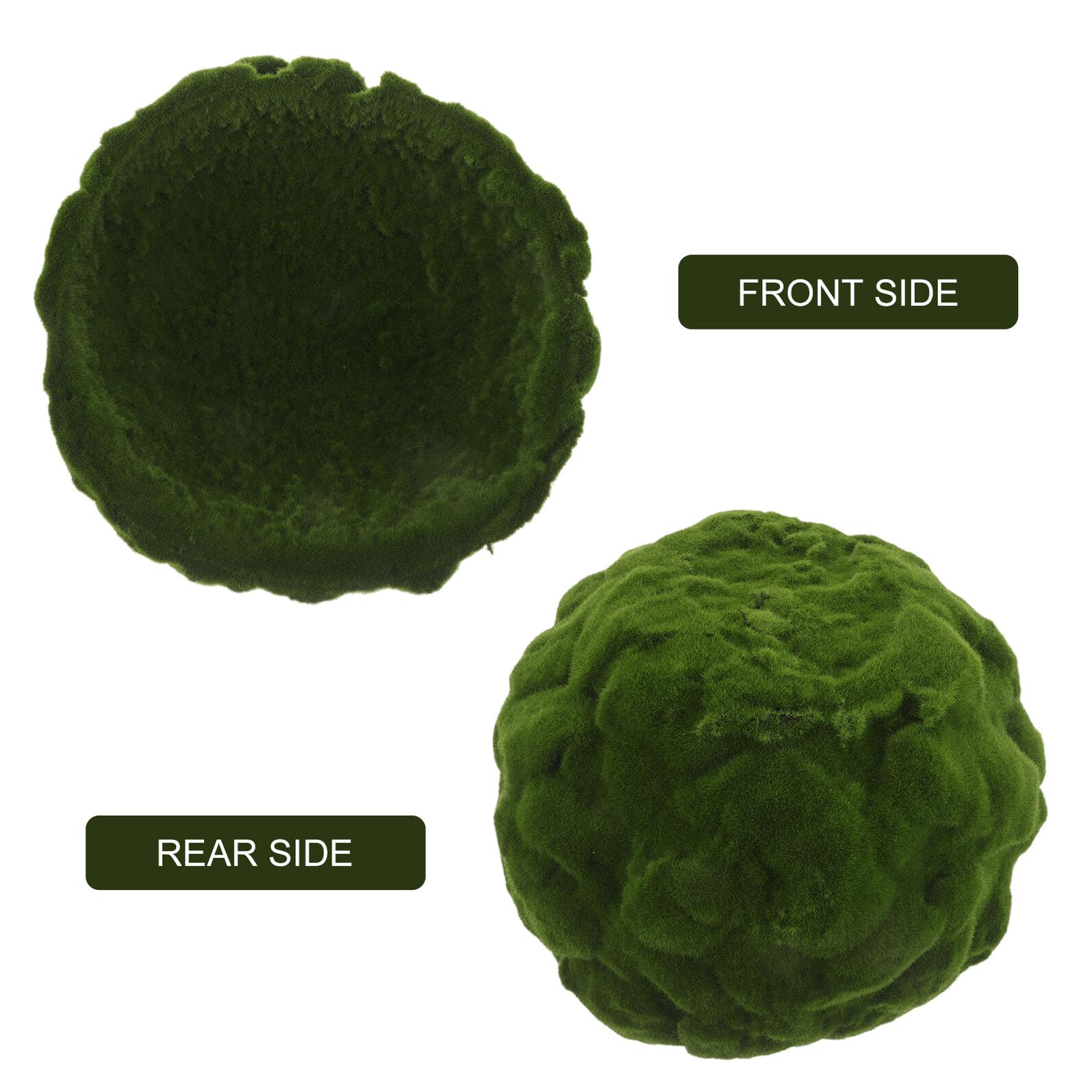 Garneck Acrylkugel mit Blumenmuster Künstliche Mooskugel für Dekoration Terrarien und Bastelarbeiten Pflegeleichtes Moos-Accessoire für Tischdekorationen und Gartenarrangements