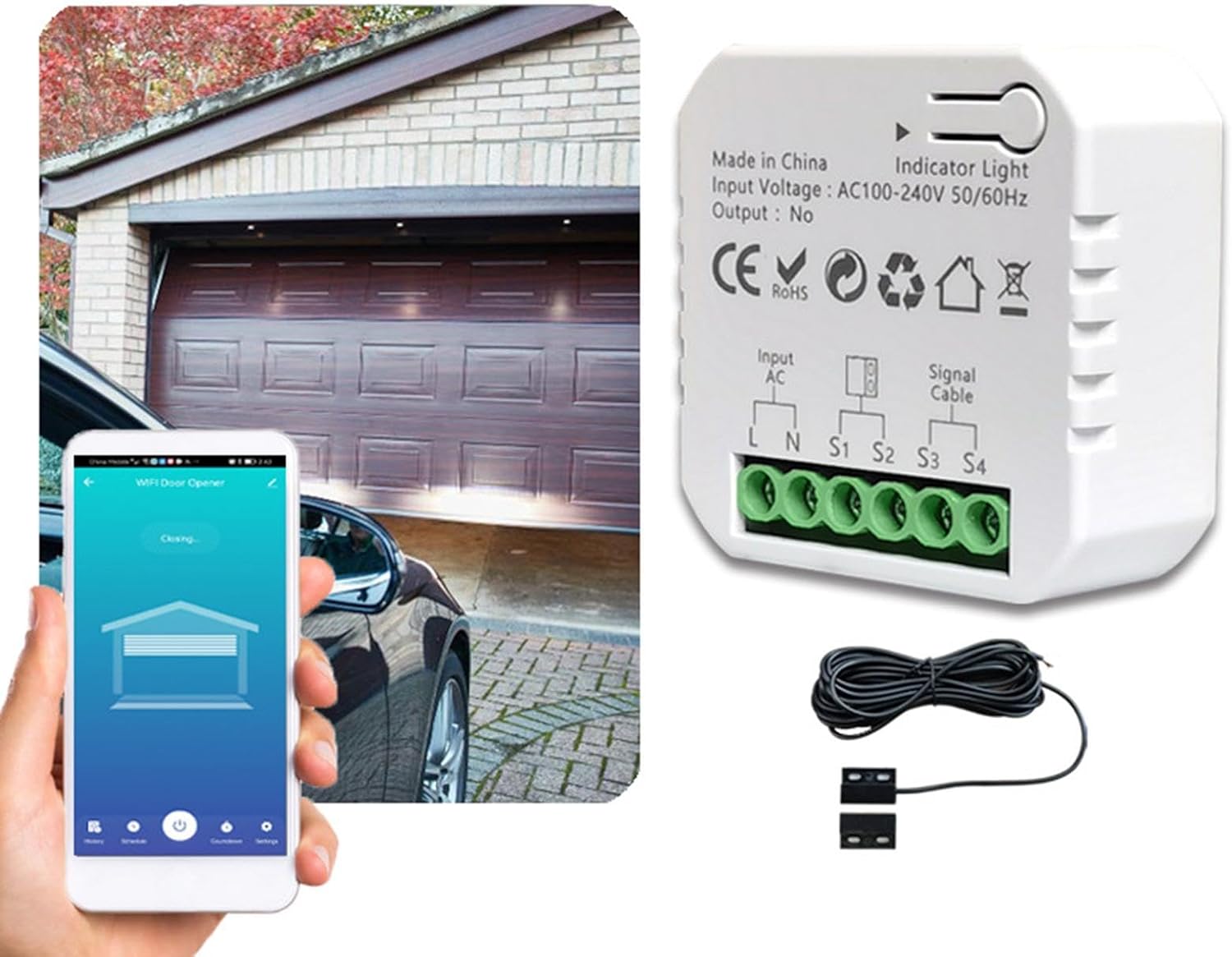 ZOOMELLA® Smart Switch Au Adapter Smartphone Control App Controlled Voice Control Home|Home Decoration Items for Living Room Durable Home Garden Tool Kit for Soil Cultivator