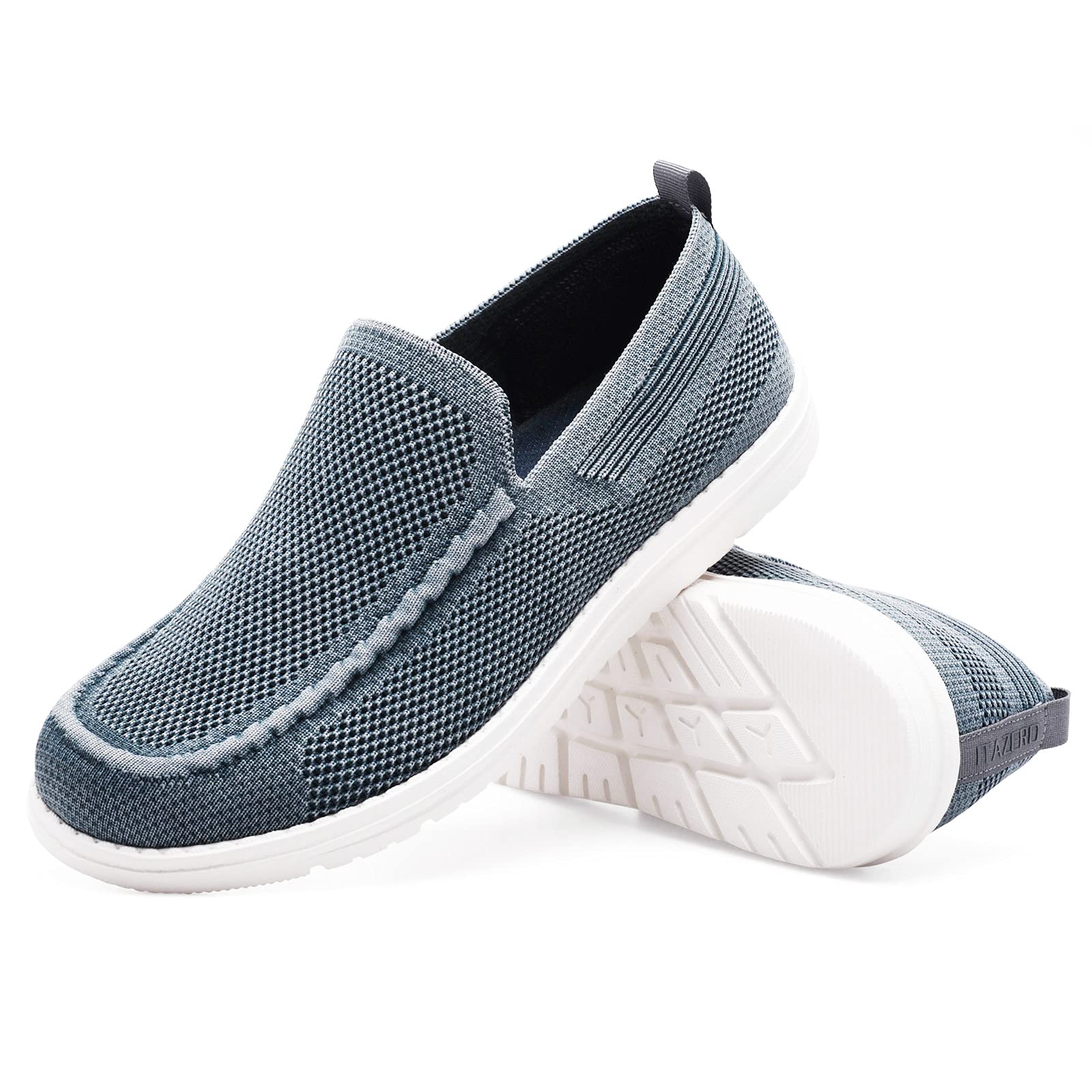 Canvas Loafer Shoes for Men Casual Work Slip On Oxford Boat Sneaker Shoe Walking Shoe 9 Blue