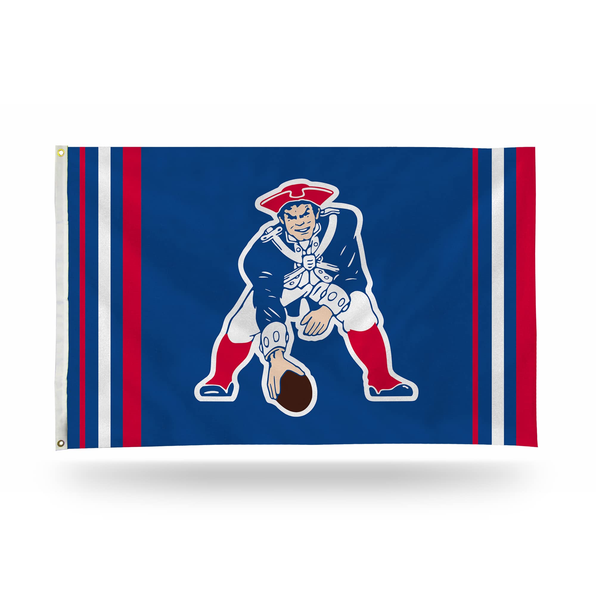 Rico Industries NFL New England Patriots Retro 3' x 5' Banner Flag 3' x 5' Banner Flag Single Sided - Indoor or Outdoor - Home Décor