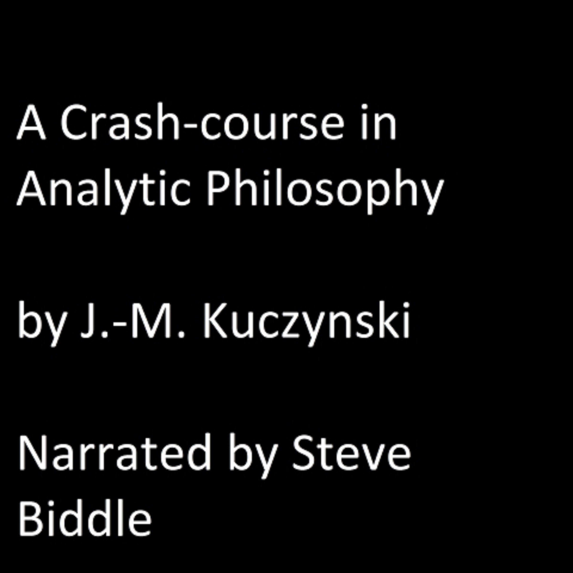 Cover art for A Crash Course in Analytic Philosophy