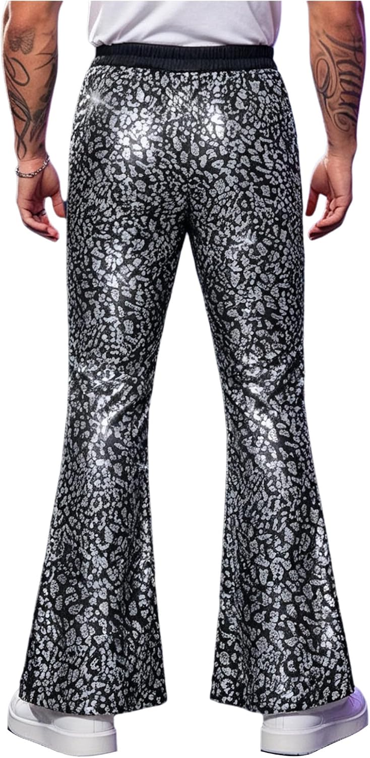 Sholeno Men 70s Costume Casual Bottom Wear Date Night Wear
