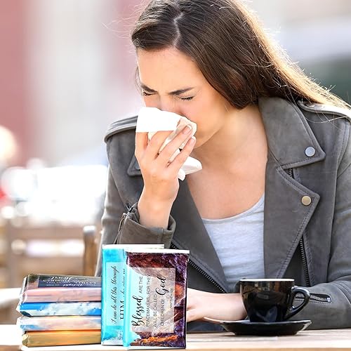 Miniatura 19 de Paquete de 24 pañuelos de tamaño de viaje, paquete delgado de 3 capas, tamaño cartera, pañuelos de bolsillo para viajes, bodas, fiestas, 6 estilos