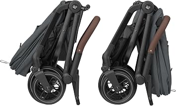 Maxi-Cosi Leona2 Duplex Extendable Back Support Full Recline Baby Stroller Twillic Graphite