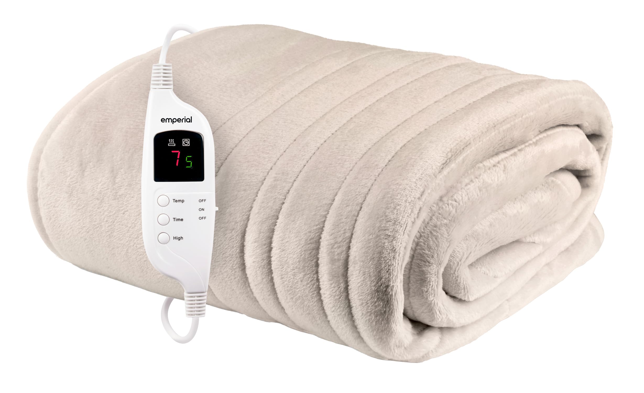 Emperial Luxury Heated Blanket | Electric Blanket | Extra Large Heated Throw with Digital ...