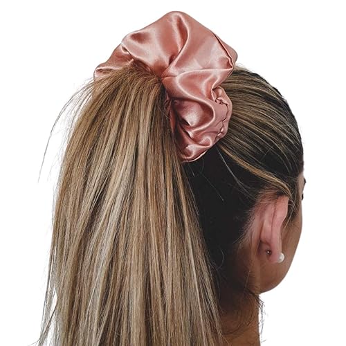 Vista 63 de Coleteros de satén extragrandes extragrandes para mujeres y niñas, prevención de encrespamiento, soporte para el cabello para dormir, banda elástica