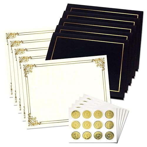 Ornate Empire Award Certificate Collection - Includes 25 Certificate Papers