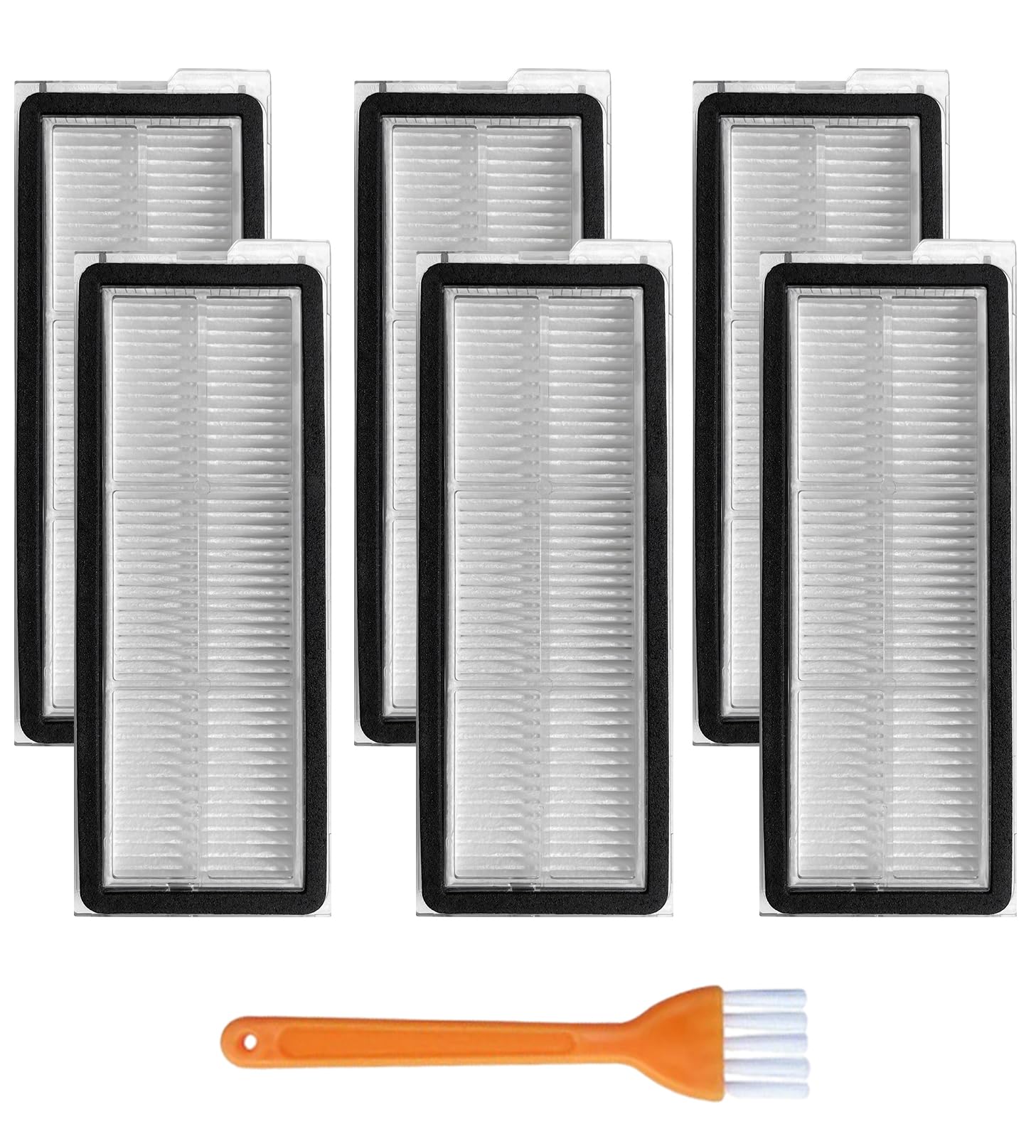APZOVO Roborock Qrevo Curv/Qrevo Curv S5X / Qrevo Edge/Qrevo Edge S5A için 6 adet HEPA Filtre Aksesuarı